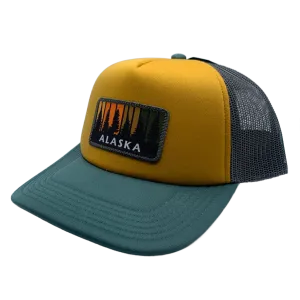 Alaska Forest Puffy Trucker Hat
