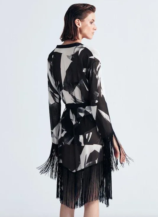 Alya Abstract Print Kaftan