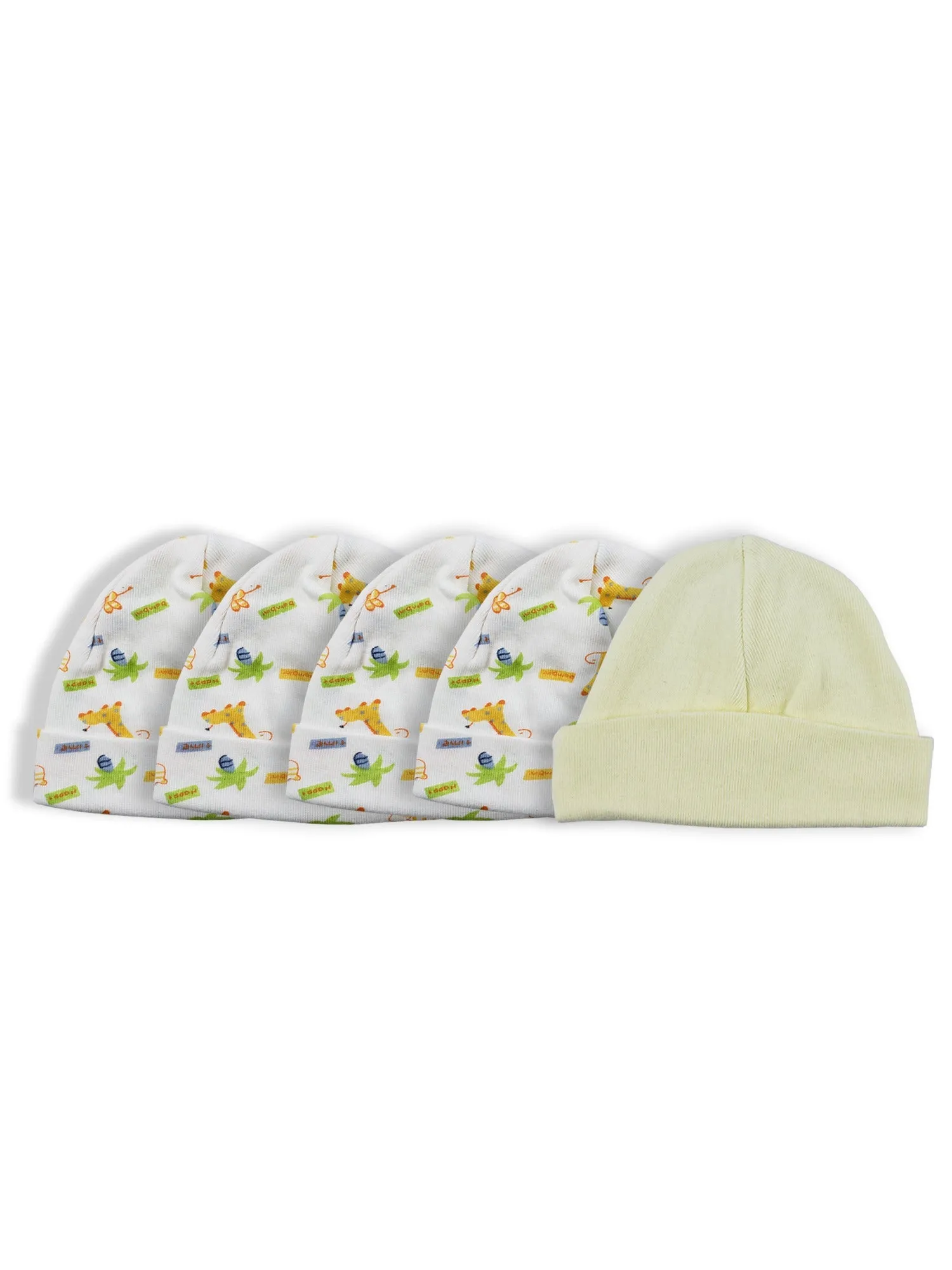 Bambini Infant Baseball Cap - 100% Cotton, Pack of 5