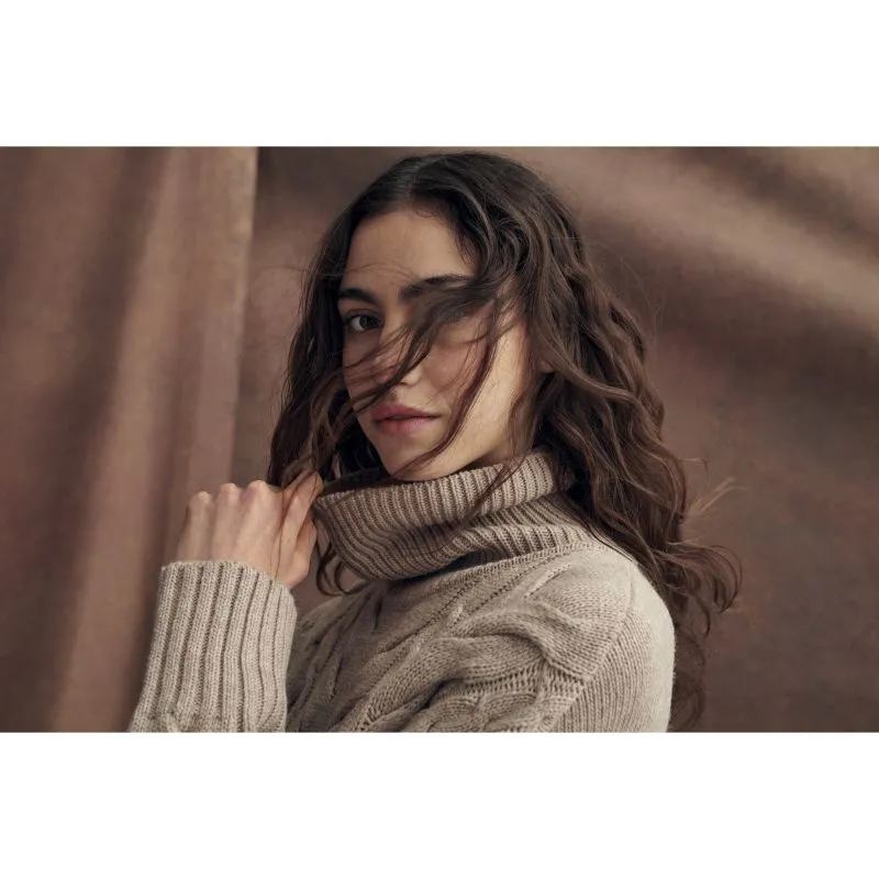 Barbour Woodlane Knit Ladies Dress - Nougat