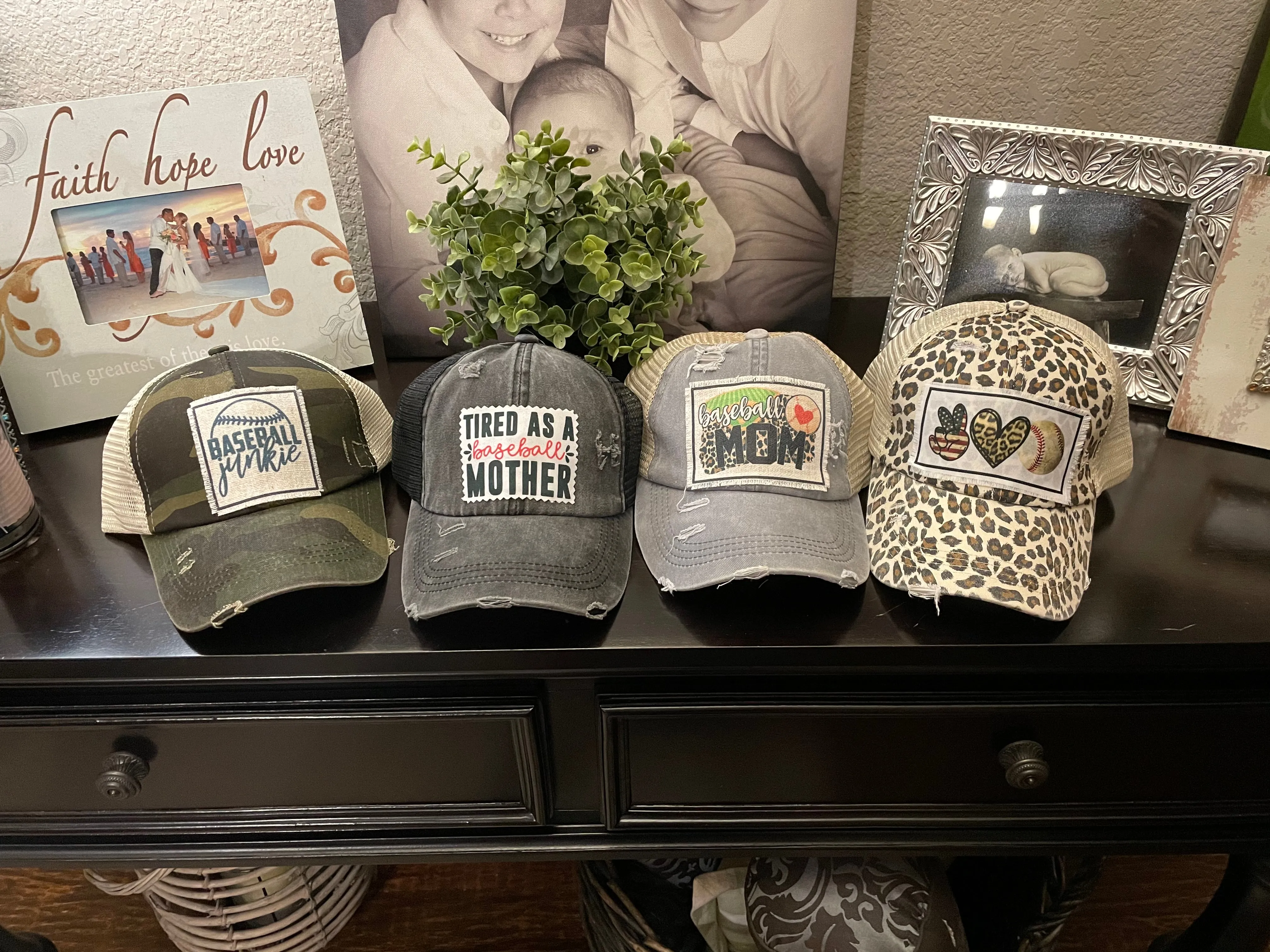 Baseball Themed Caps