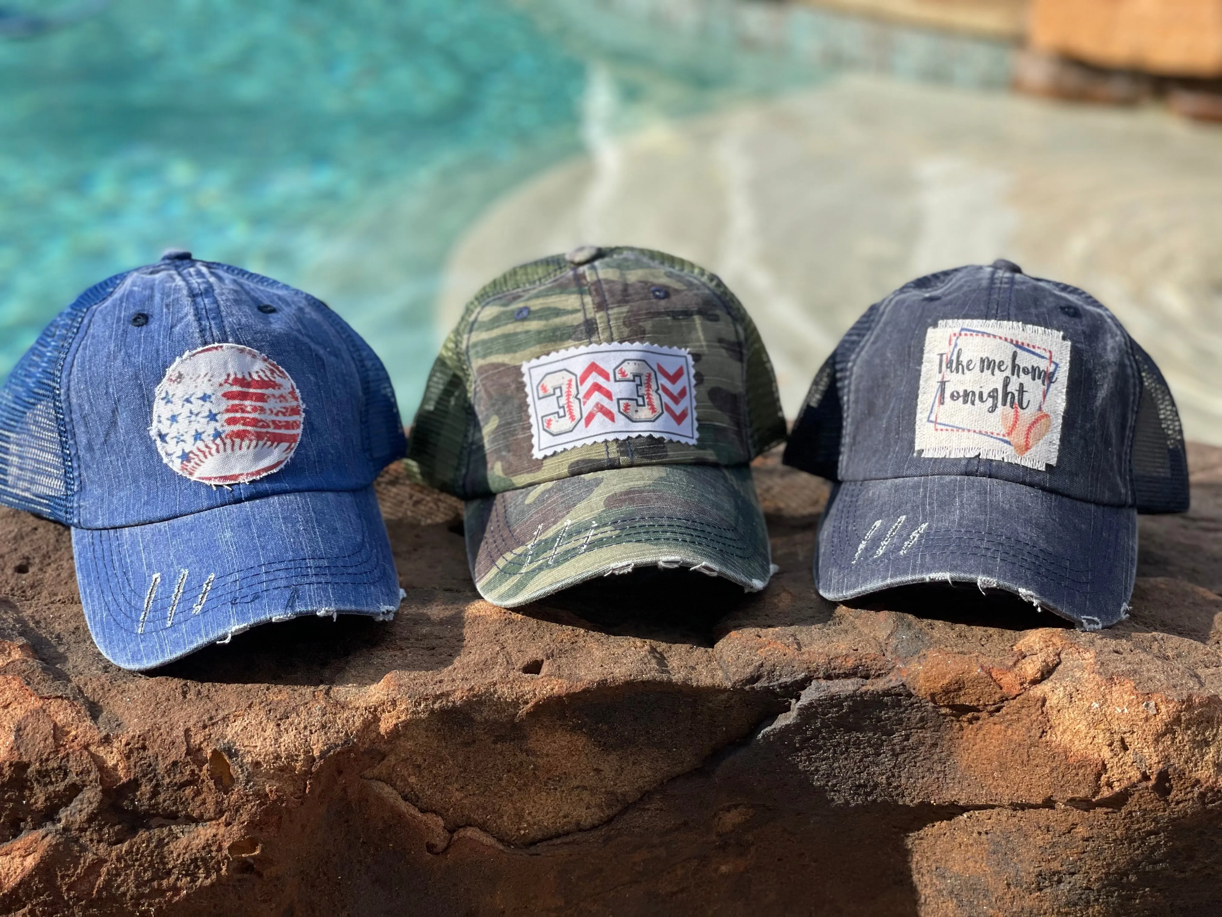Baseball Themed Caps
