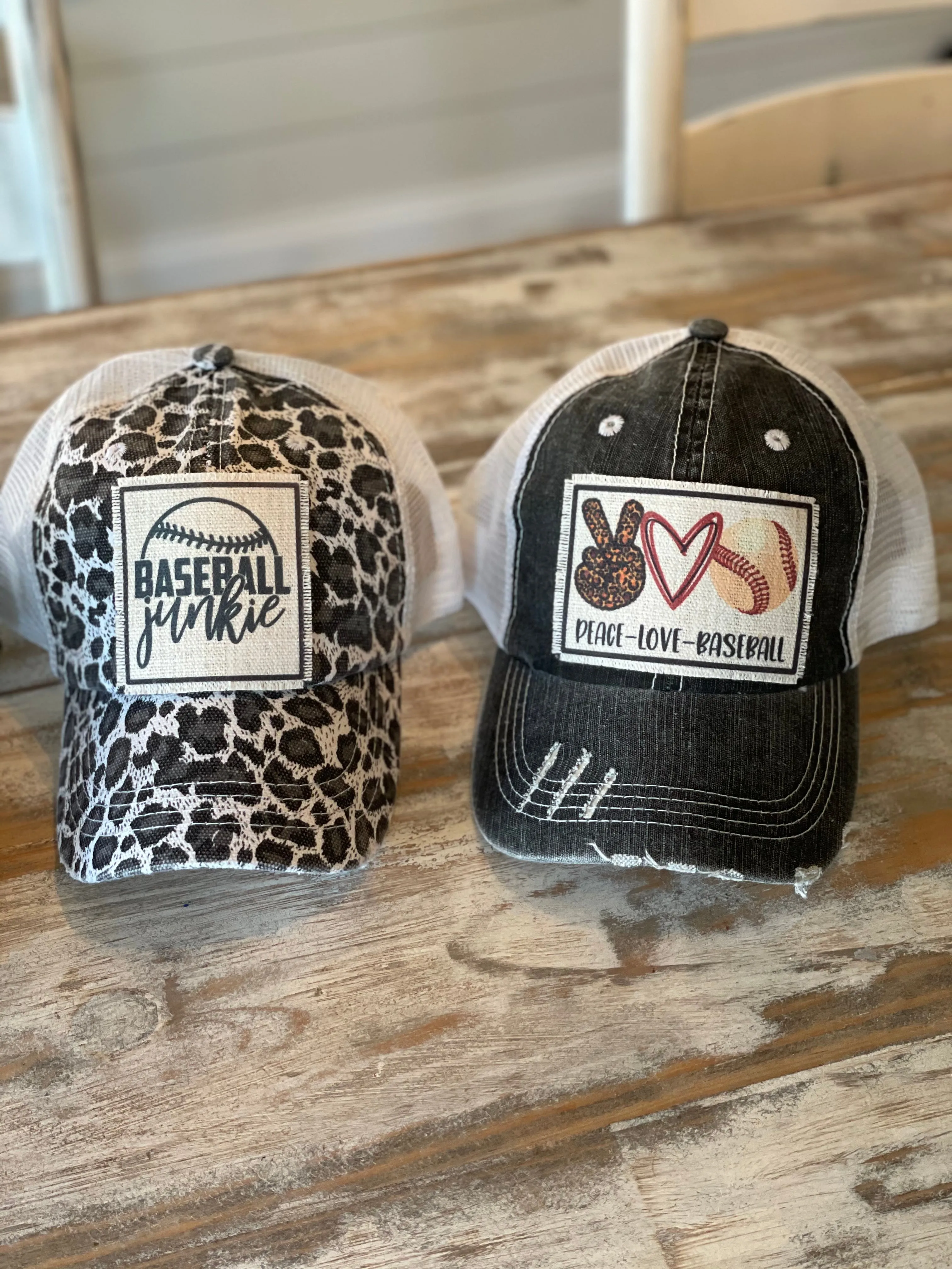 Baseball Themed Caps
