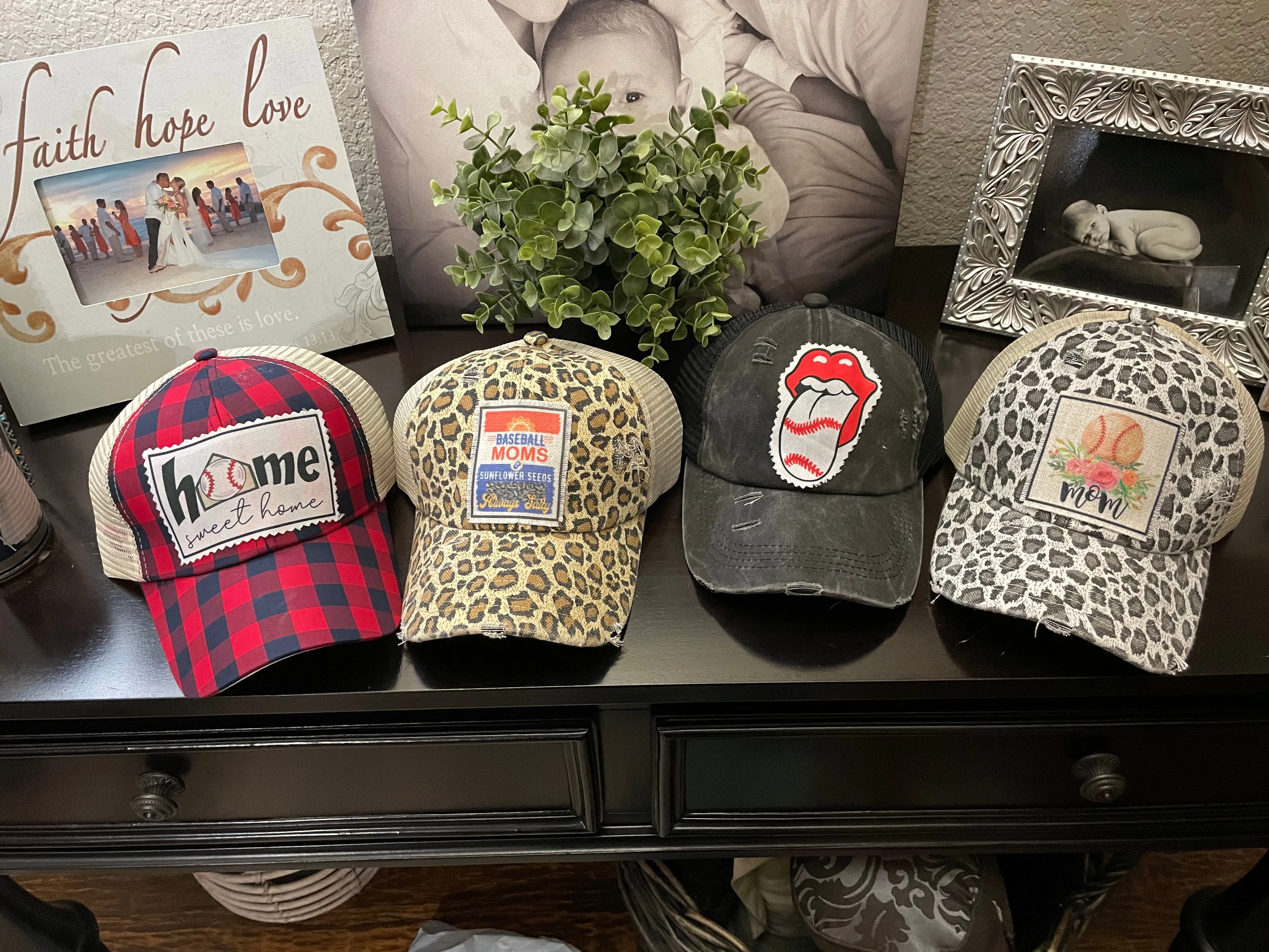 Baseball Themed Caps