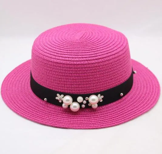 Beaded Wide Brimmed Hat