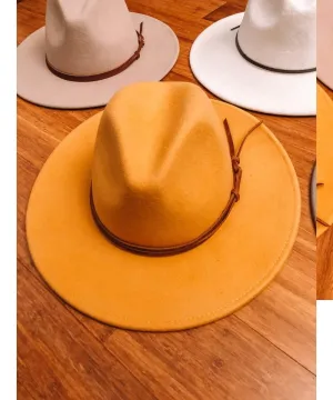 Billie Felt Panama Mustard