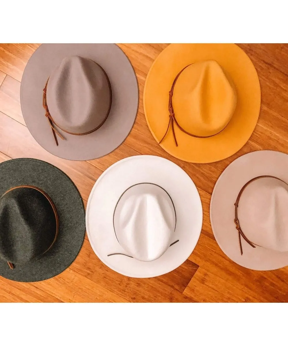 Billie Felt Panama Mustard