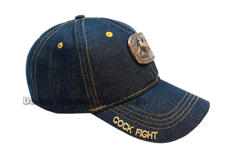 Brass Rooster Design Casual Caps Wholesale