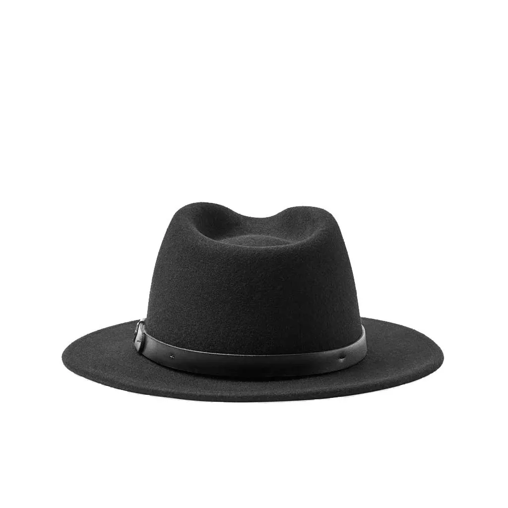 Brixton Messer Fedora - Black/Black