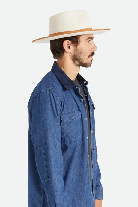Brixton Reno Fedora Hat  - Dove