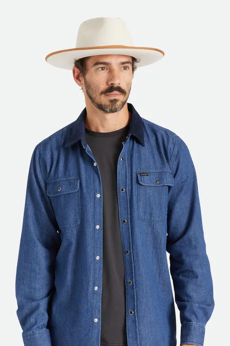 Brixton Reno Fedora Hat  - Dove