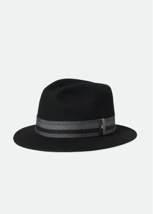 Brixton Roma Fedora Black/Grey Charcoal