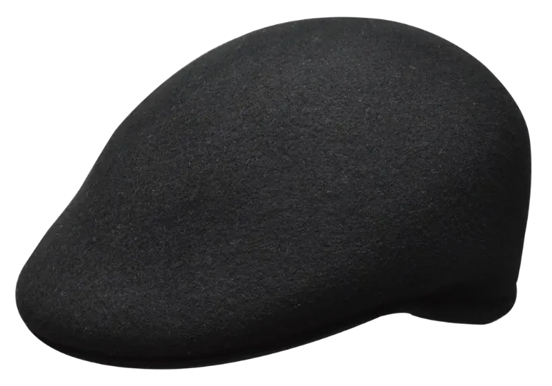 Bruno Capelo Men's Black Wool Cap 100% Wool Casual Hat