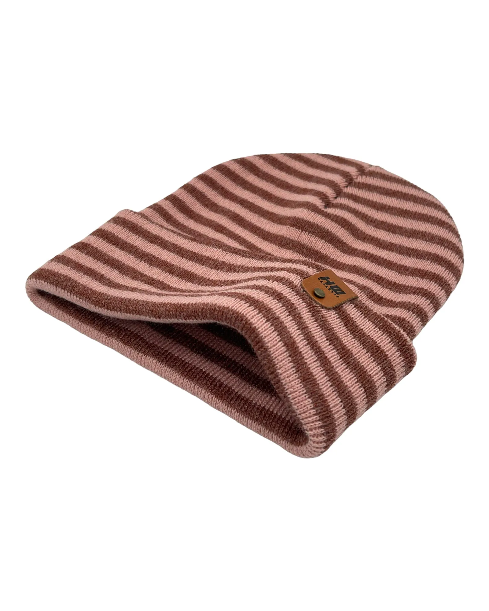 CTD204 HAAKWEAR Traditional RORO Cuffed Beanie / Hat - Pink / Burgundy, Made in USA