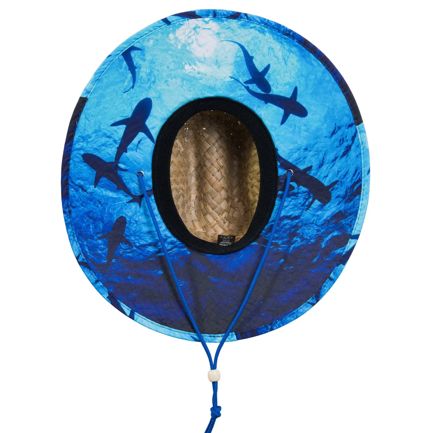 Deep Blue Straw Hat