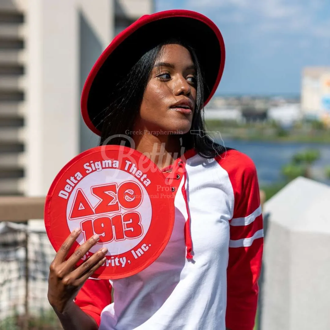Delta Sigma Theta ΔΣΘ 1913 Collapsible Hand Fan Pop Up Fan