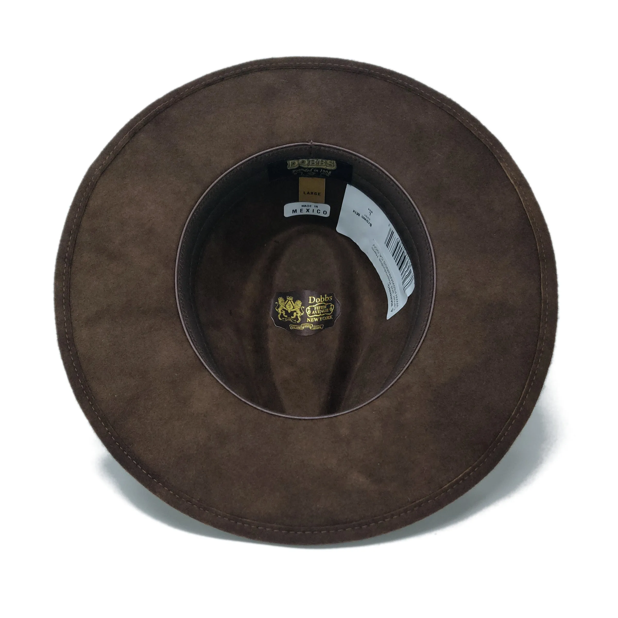 Dobbs Shade Wool Felt Pinch Front Wide Brim Fedora