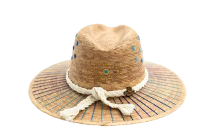 Exclusive Evil Eye Tan Hat by Corazon Playero