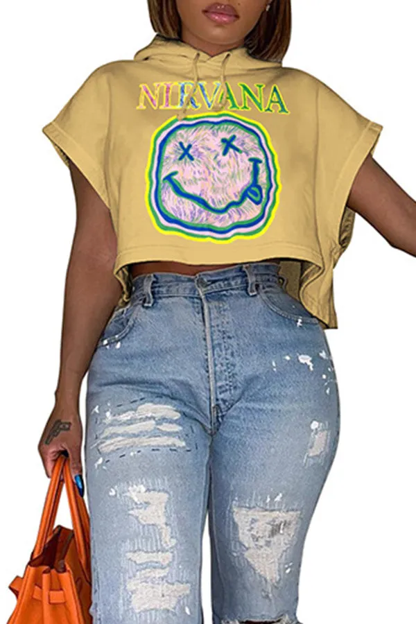 MB FASHION  Loose Hooded TShirt Women Short Sleeve Tee 8213LY XL AND XXL