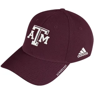 Men's adidas Maroon Texas A&M Aggies 2021 Sideline Coaches AEROREADY Flex Hat