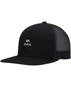Men's Black All the Way Trucker Snapback RVCA Cap