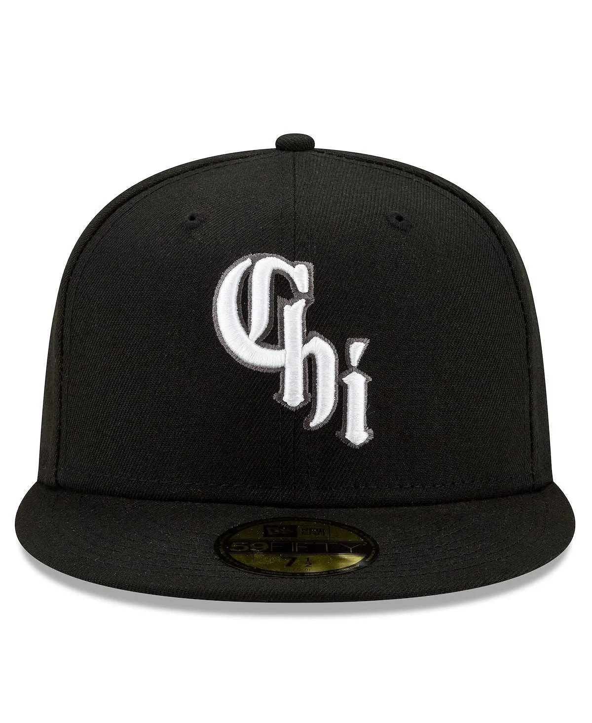 Men's Black Fitted Hat Chicago White Sox City Connect 59FIFTY New Era