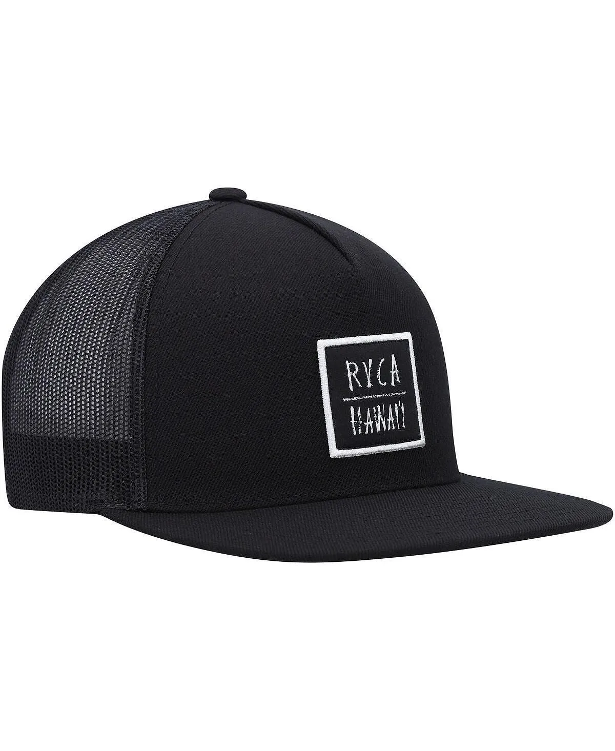 Men's Black Horton Teeth Trucker Snapback RVCA Cap