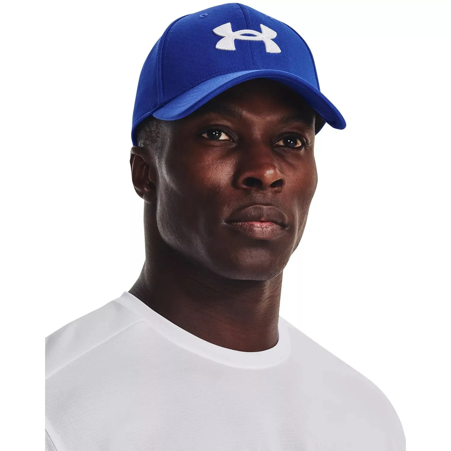 Men's Blitzing Under Armor Elastic Cap, White