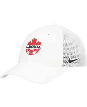 Men's Canada Soccer Legacy91 Aerobill Performance Flex Nike Cap in White
