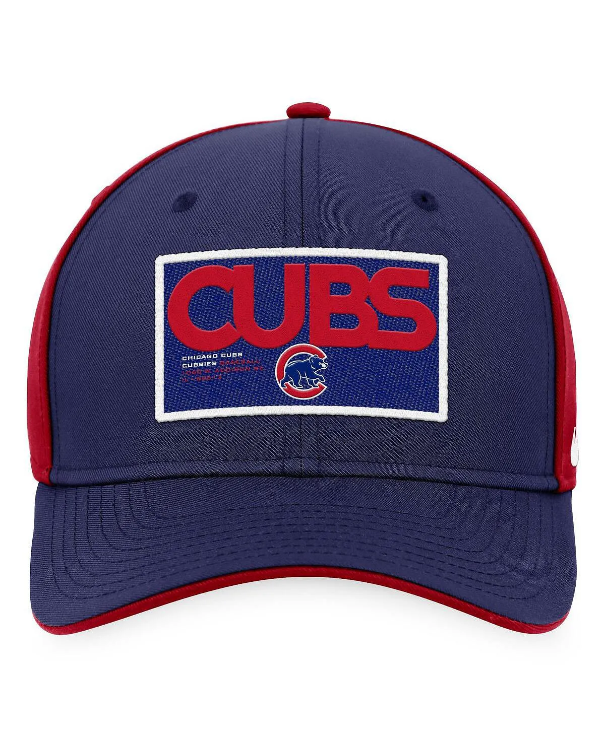 Men's Chicago Cubs Classic99 Red Colorblocked Snapback Performance Nike Cap