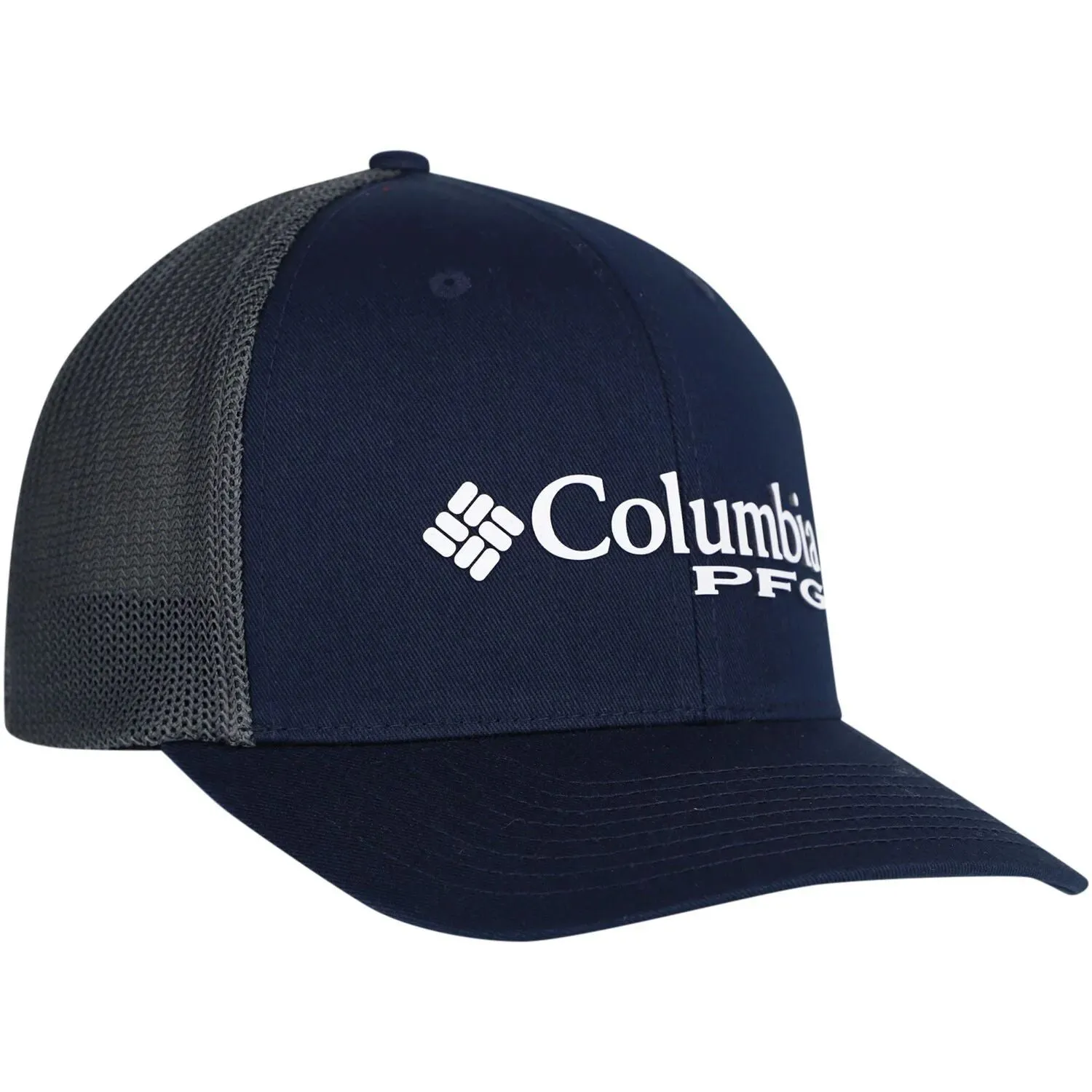 Men's Columbia Navy Dallas Cowboys PFG Mesh Snapback Cap