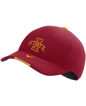 Men's Crimson Iowa State Cyclones 2023 Sideline Legacy91 Performance Nike Adjustable Cap