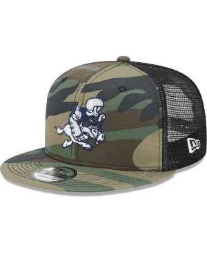 Men's Dallas Cowboys Retro Joe Main Trucker 9FIFTY New Era Camo Snapback Cap