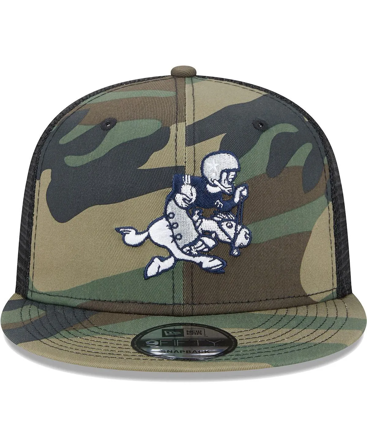Men's Dallas Cowboys Retro Joe Main Trucker 9FIFTY New Era Camo Snapback Cap