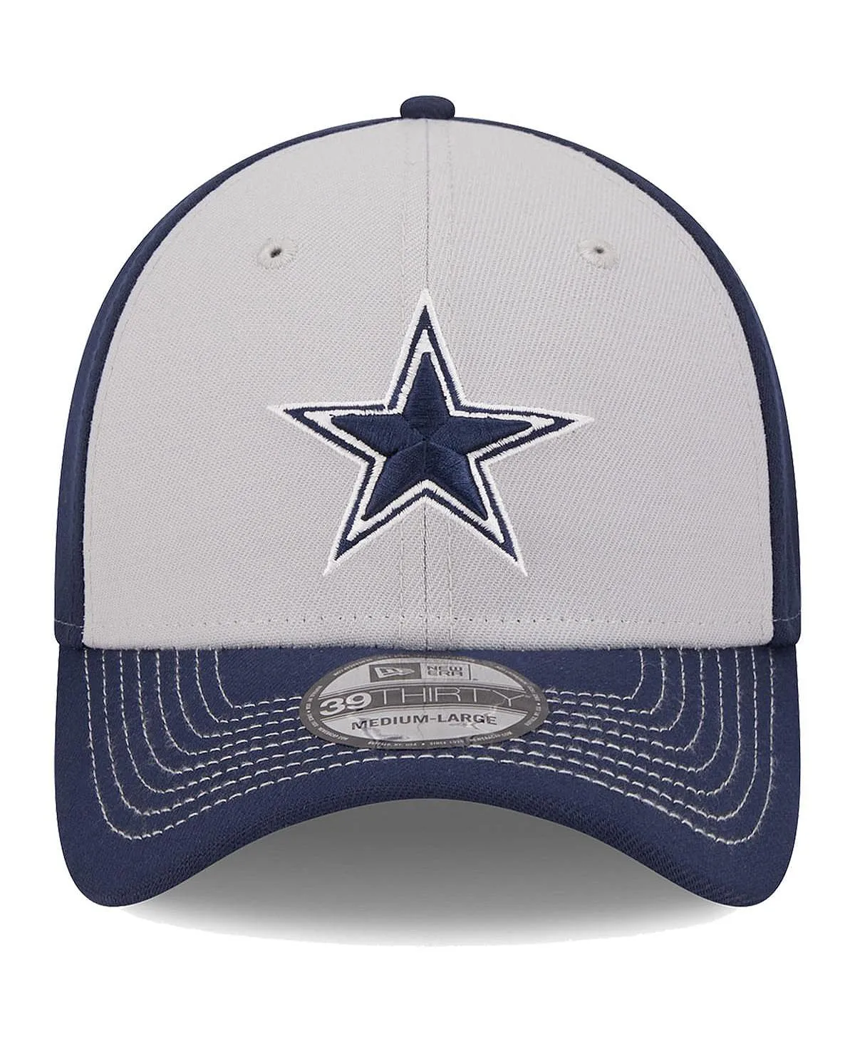 Men's Gray Basic Hat Dallas Cowboys 39THIRTY Flex Hat New Era