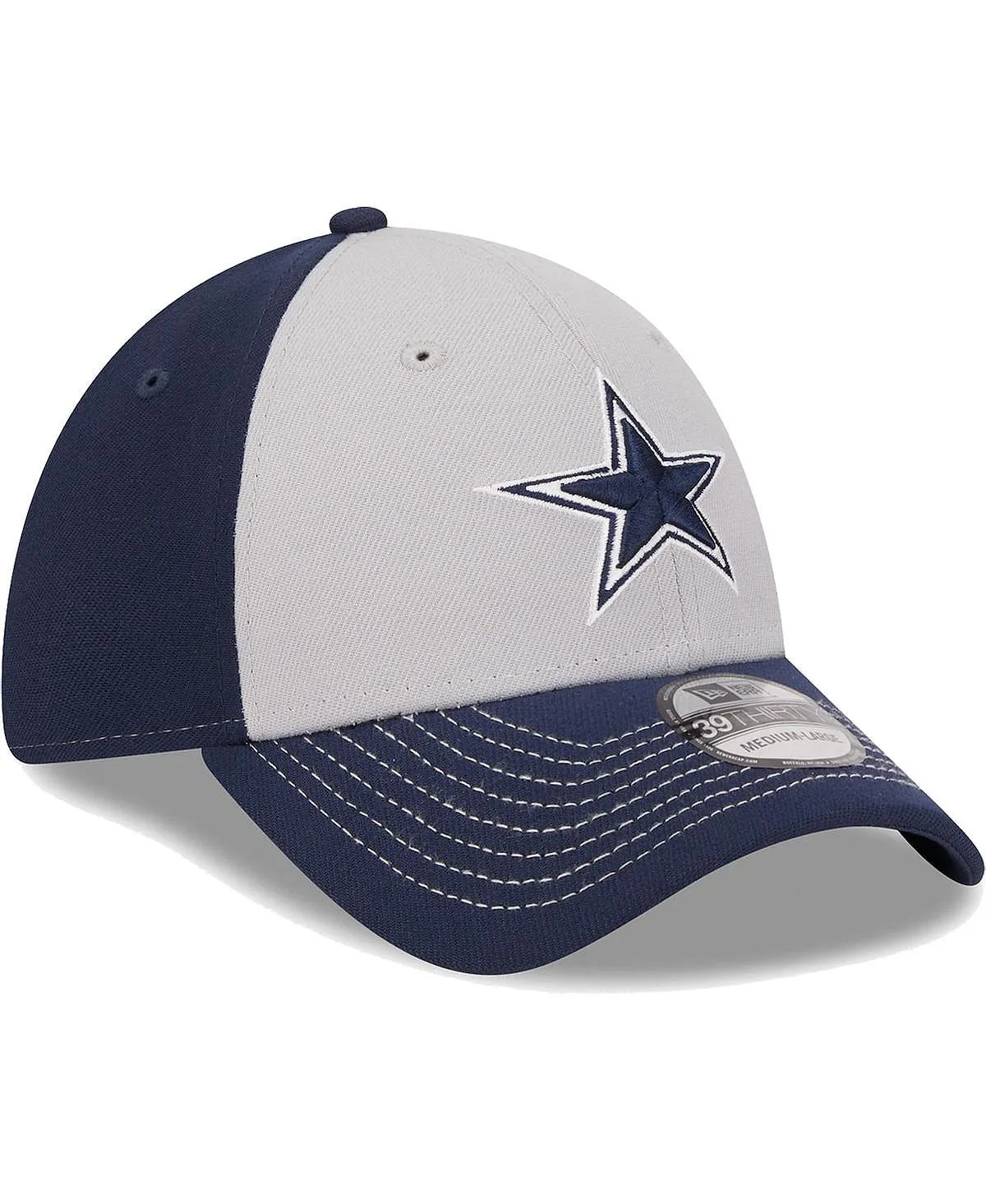 Men's Gray Basic Hat Dallas Cowboys 39THIRTY Flex Hat New Era