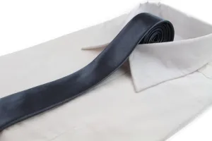 Mens Gunmetal 5cm Skinny  Plain Neck Tie