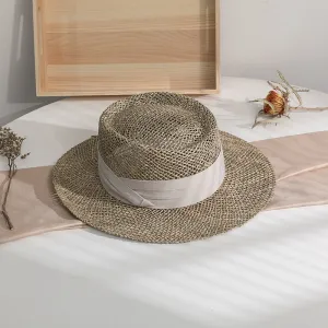 Mens Kentucky Derby Hats Summer Breathable Travel Straw Hat Breathable