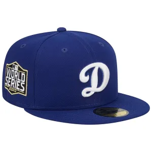 Men's New Era Royal Los Angeles Dodgers 2020 World Series Alternate Team Logo Cap color 59FIFTY, fitted hat