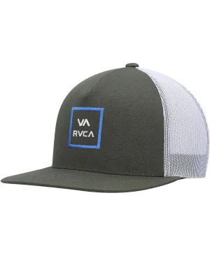 Men's Olive VA All the Way Trucker Snapback RVCA Cap