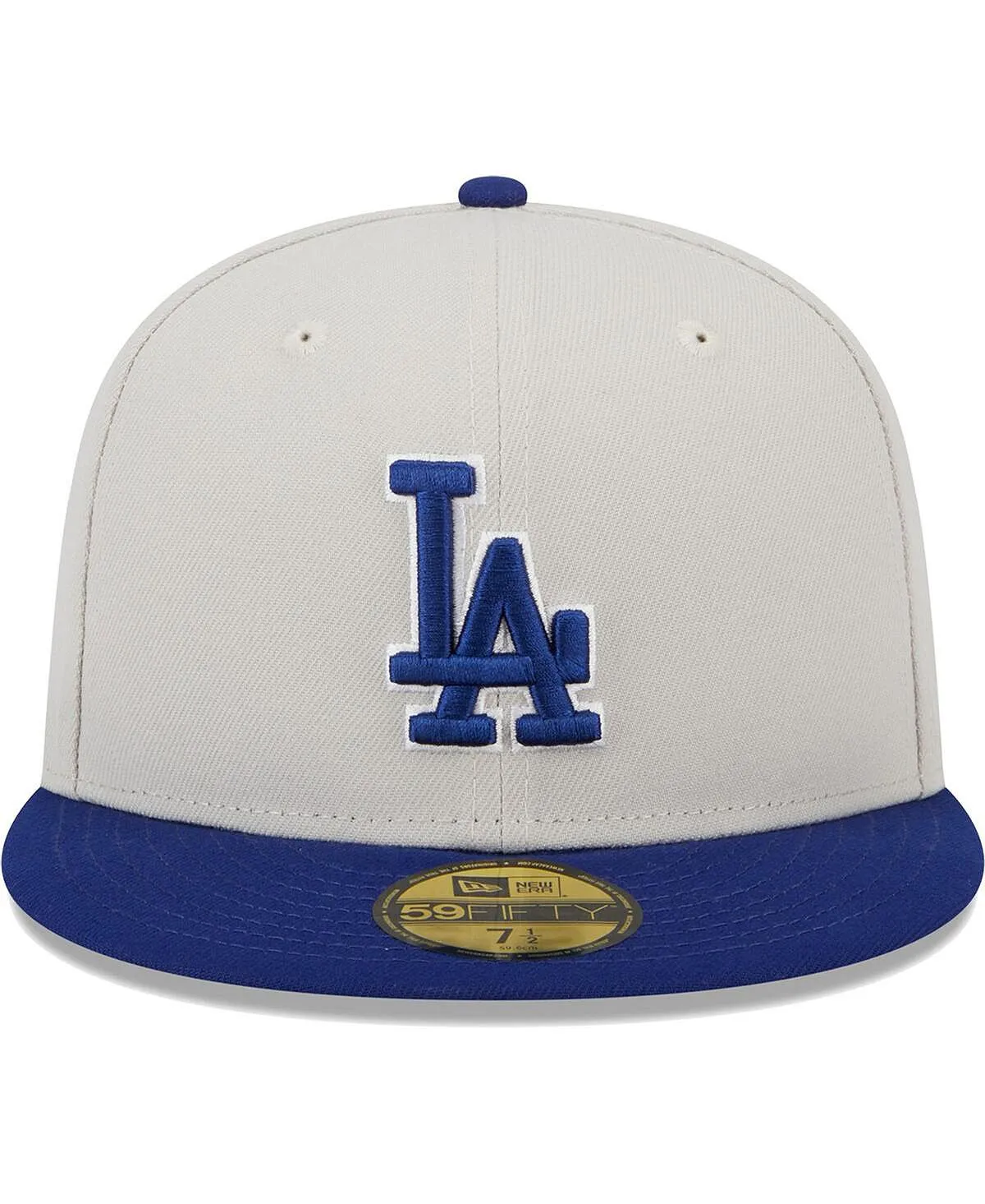 Men's Royal Los Angeles Dodgers World Class Gray Hat with Back Patch 59FIFTY. New Era