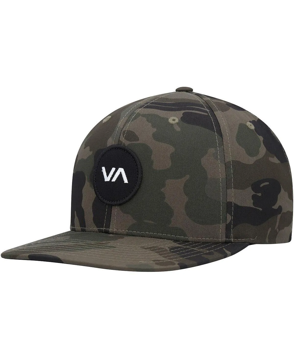 Men's Snapback Cap with Camouflage Patch VA RVCA