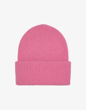 Merino Wool Hat - Bubblegum Pink