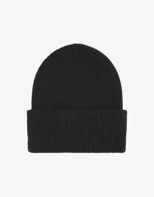 Merino Wool Hat - Deep Black