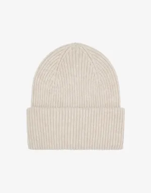 Merino Wool Hat - Ivory White