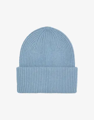 Merino Wool Hat - Stone Blue