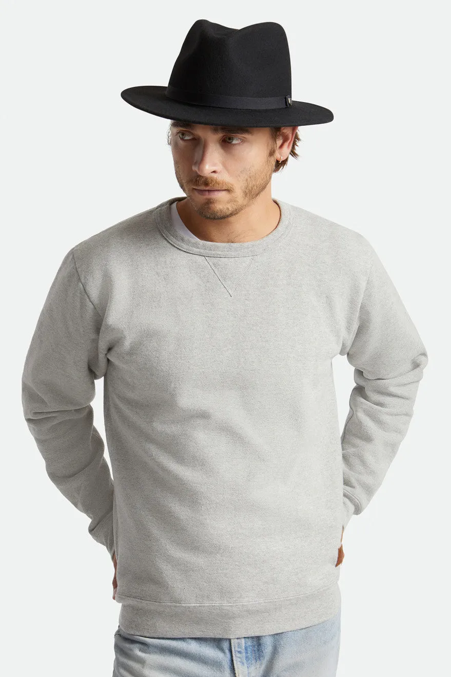 Messer Packable Fedora - Black/Black