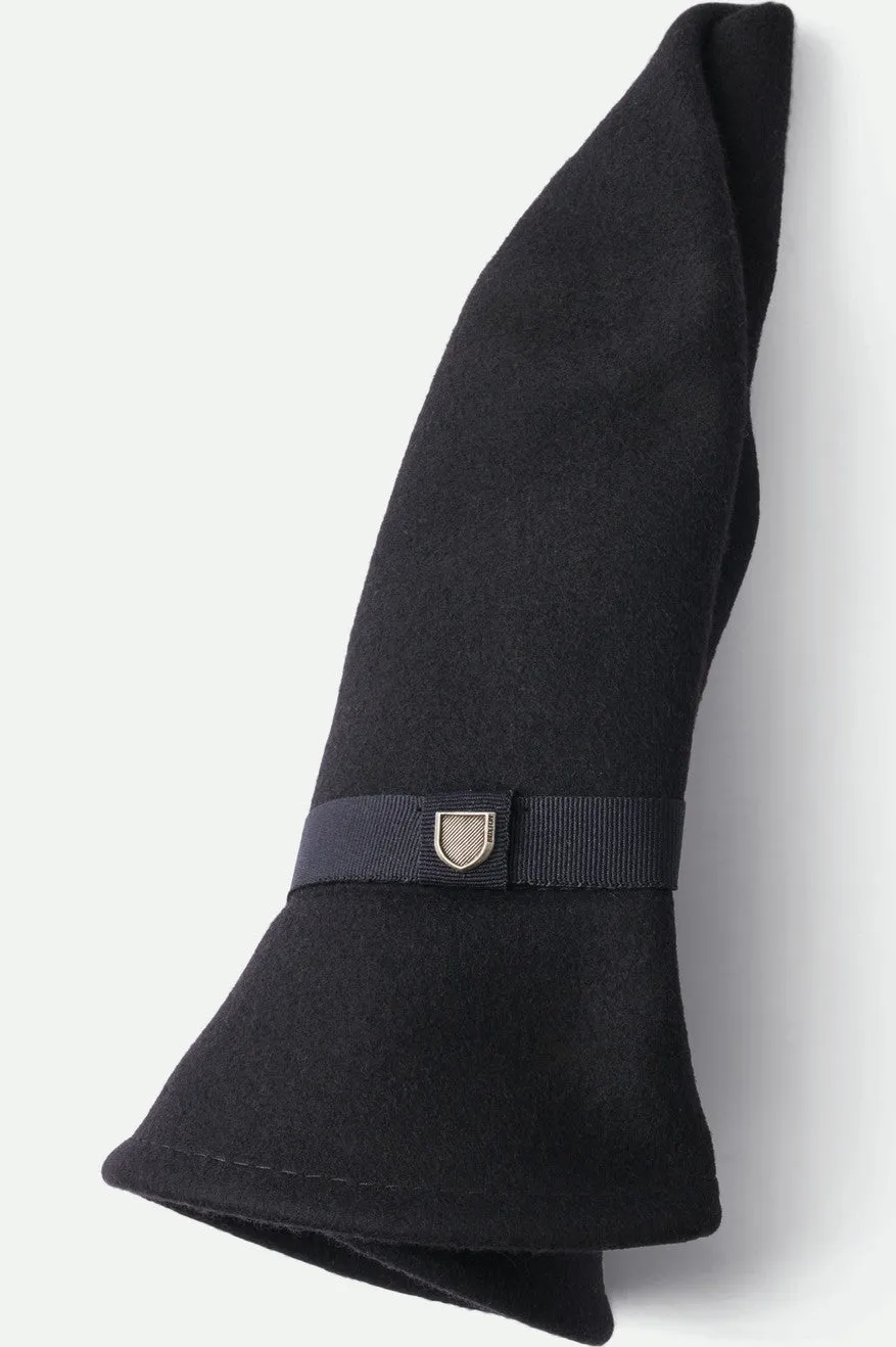 Messer Packable Fedora - Black/Black
