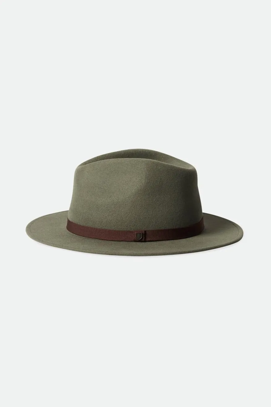 Messer Packable Fedora - Light Moss