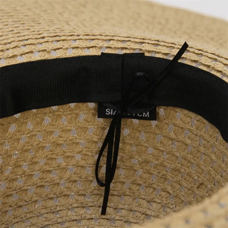 Nantucket Summer Oversized Wide Brim Foldable Straw Sun Hats